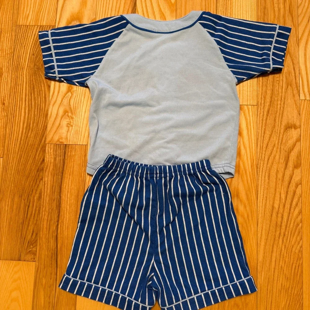 Vintage Winne the Pooh Outfit Toddler 24 Months Baseball Pajama Shorts TShirt